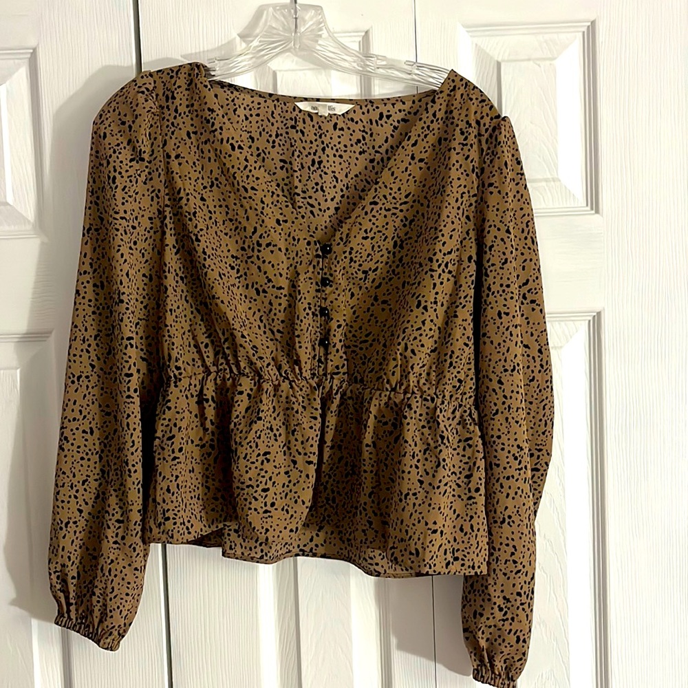 Leopard print blouse